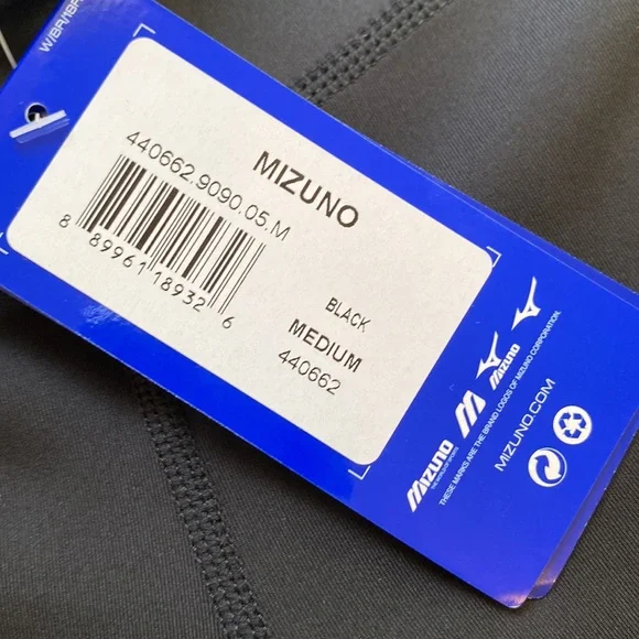 NWT Black womans size medium mizuno performance black pants - Picture 2 of 5